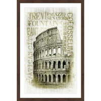Gravura s uokvirenom slikom Koloseum