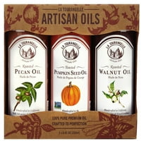 Prepečeno ulje pekana, Tostirano ulje oraha, ulje sjemenki bundeve, trio ulja za jesen / zimu, 8 oz