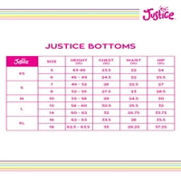 Justice Girls izvučene trake igraju kratke hlače, veličine 5- & Plus