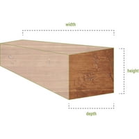 Ekena Millwork 4 H 8 D 48 W Pecky Cypress Fau Wood Kamin Mantel, Premium trešnja