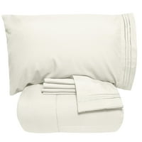 Luksuzni krevet-bag dolje alternativni kombinezon i set lima-bjelokost-blizanac XL