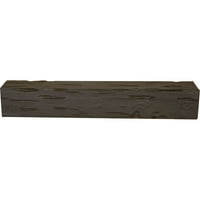 8 H 12 d 60 W Pecky Cypress Fau Wood Kamin Mantel, Onyx