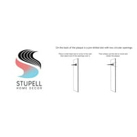 Stupell Industries složile stijene Sažetak uzorka plavo zeleni dizajn prema trećem i zidu