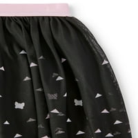 Uskrsna grafička suknja Dolman Tee & Mesh Tutu, dvodijelni set odjeće