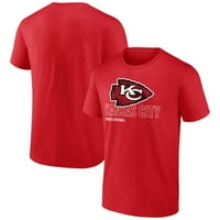 Kansas City Chiefs fanatics majica majica s logotipom - crvena