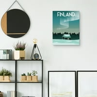 Umjetnička galerija remek -djela Finska I Cities Canvas Art Print, 22 28