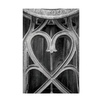 Zaštitni znak likovne umjetnosti metalno srce na platnu Američke škole