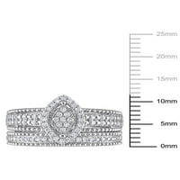 Carat T.W. Dijamantni zaručnički prsten od srebra