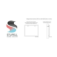 Stupell Industries Sažetak plave daleke krajolik glatki glamur detalja slikanja galerija zamotana platna za tisak