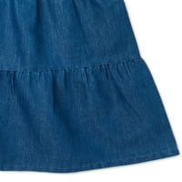 Sweet Leptir Girls 'Rashited majica s dugim rukavima i torbicom, veličine 4-16